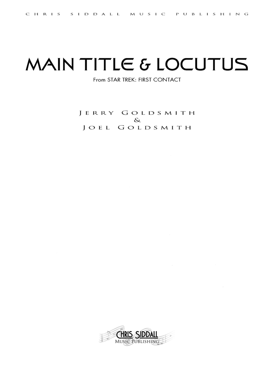 Star Trek: First Contact - Main Title / Locutus - Score Only Full Orchestra scores gallery preview page 1