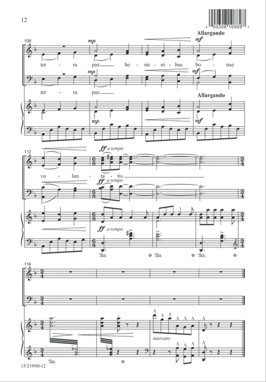Gloria 4-Part scores gallery preview page 12