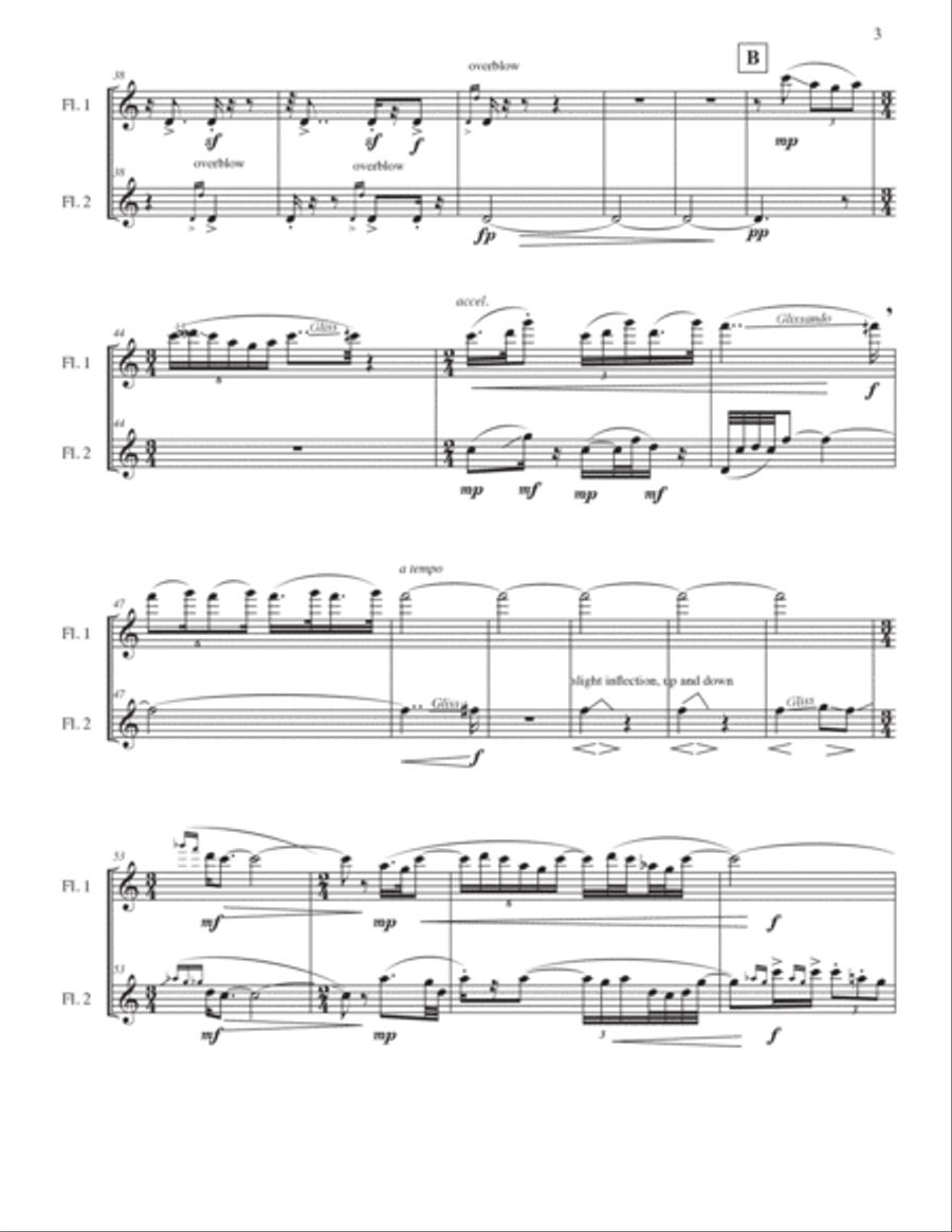 Blush for flute duo Flute Duet scores gallery preview page 5