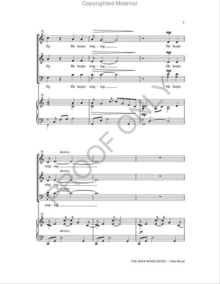 You Have Wings To Fly You Have Wings To Fly 2-Part scores gallery preview page 7