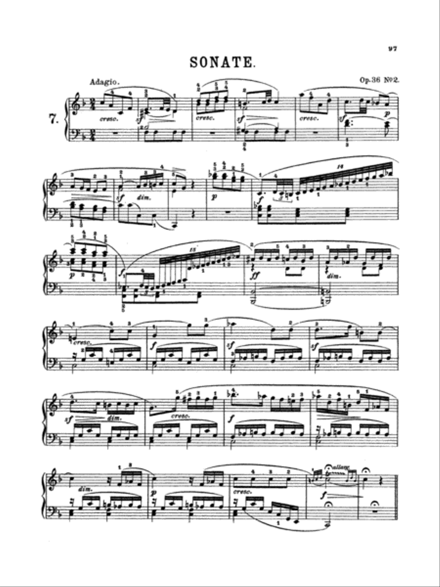 Clementi: Seven Sonatas (Volume I) Piano Solo scores gallery preview page 1
