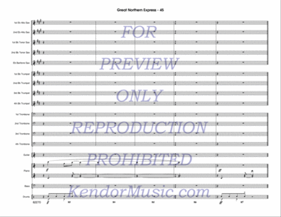 Great Northern Express Jazz Ensemble scores gallery preview page 46