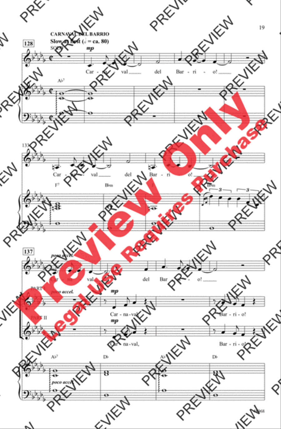 In the Heights (Choral Highlights) 2-Part scores gallery preview page 19