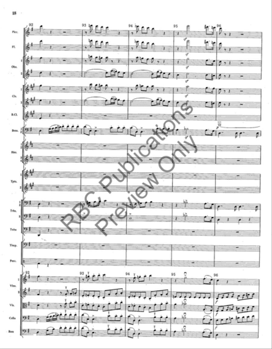 Overture From The Barber Of Seville (Score) Full Orchestra scores gallery preview page 21