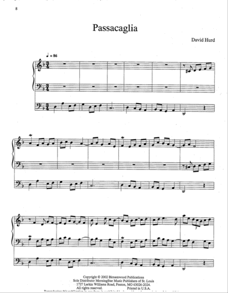 African-American Organ Music Anthology, Volume 4 Organ scores gallery preview page 2