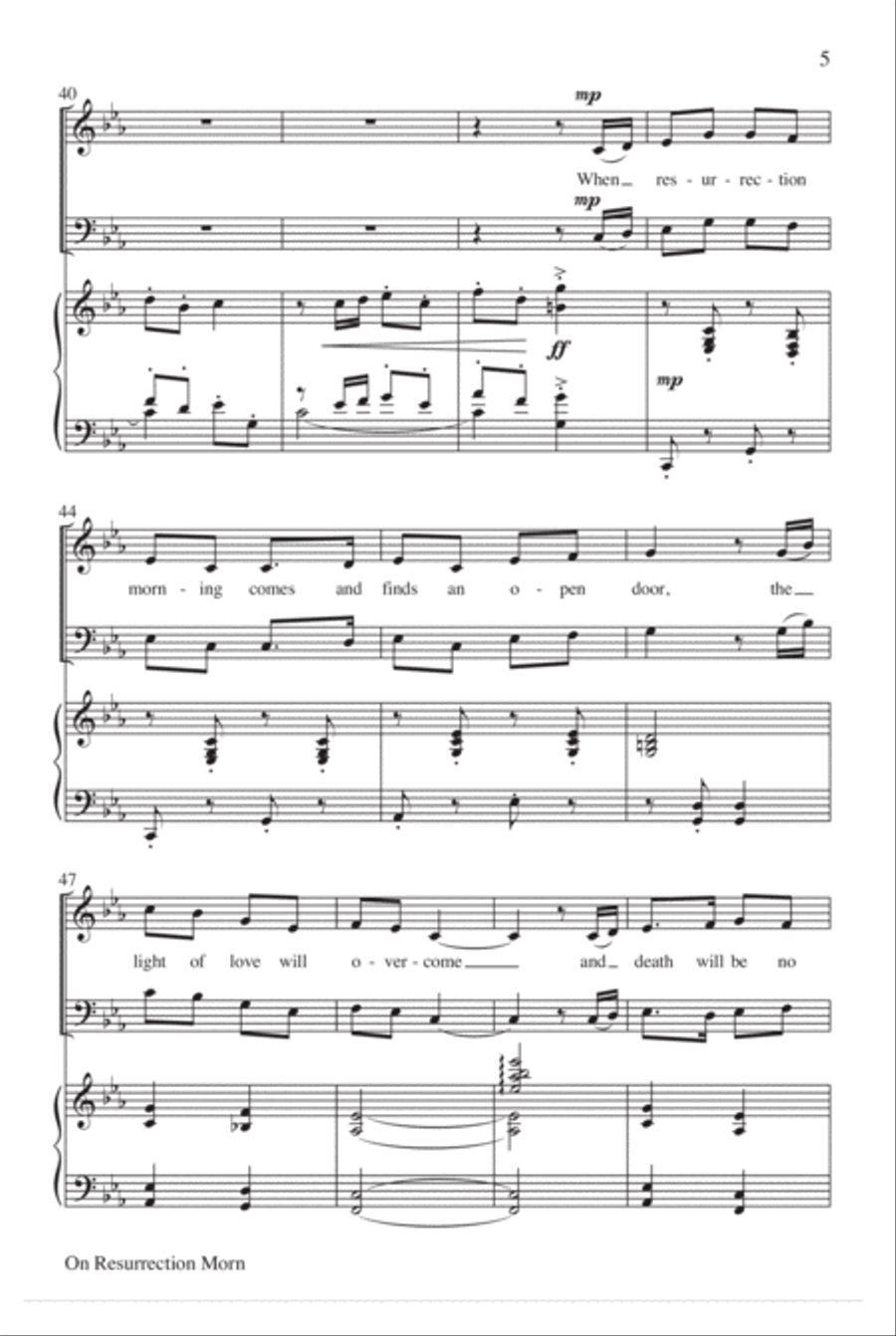 On Resurrection Morn 4-Part scores gallery preview page 5