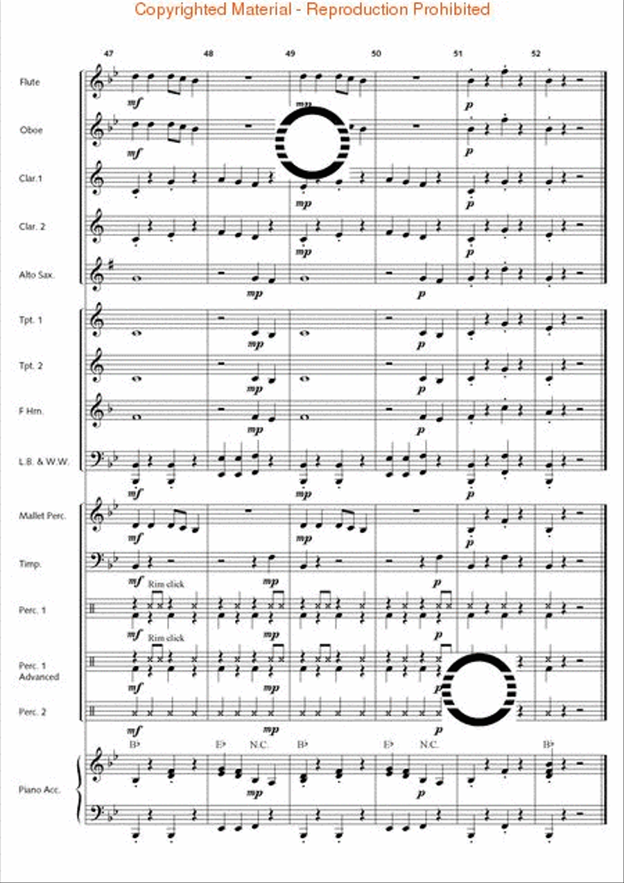 Penguin Promenade Concert Band scores gallery preview page 11