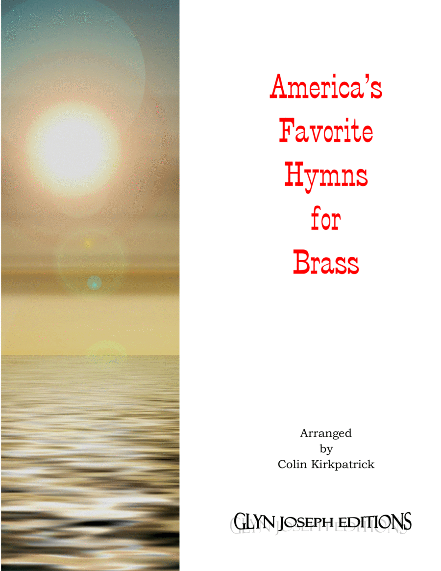 Book cover for America's Favorite Hymns arranged for Brass