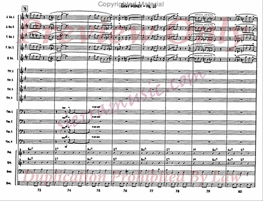 Easy Money Easy Money Big Band scores gallery preview page 11