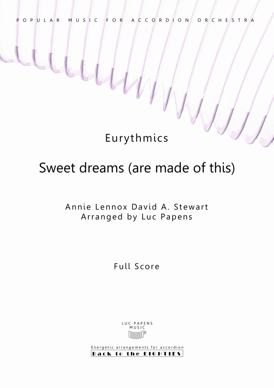 Sweet Dreams (Are Made Of This) Accordion scores gallery preview page 1