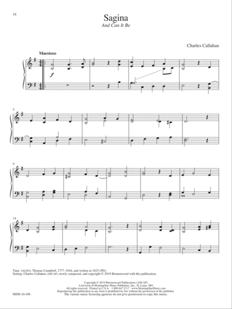 And Can It Be Organ scores gallery preview page 1