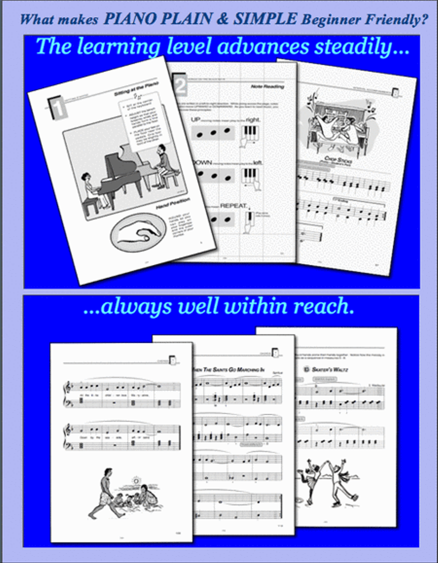 Piano Plain and Simple Piano Method scores gallery preview page 2