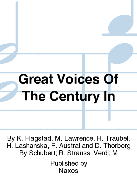 Great Voices Of The Century In