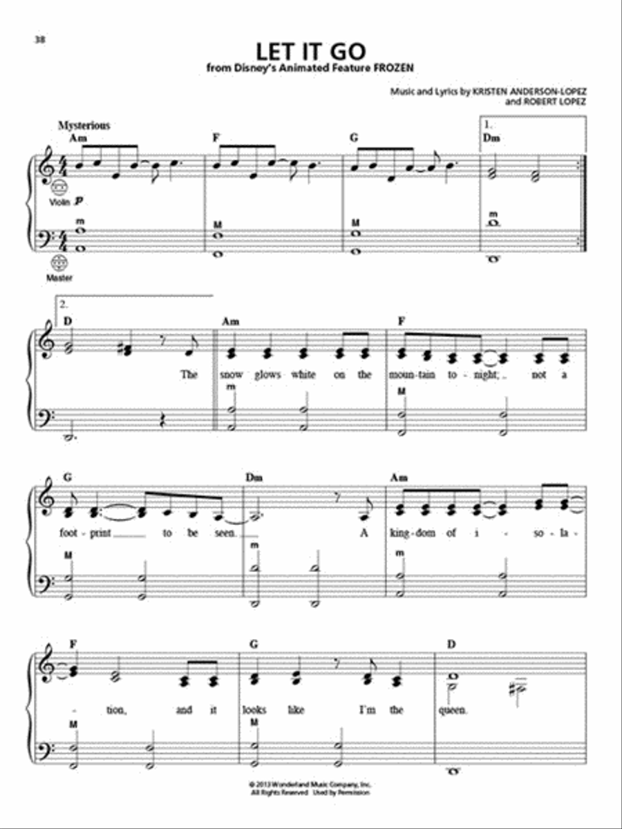 Disney Songs for Accordion – 3rd Edition Accordion scores gallery preview page 5