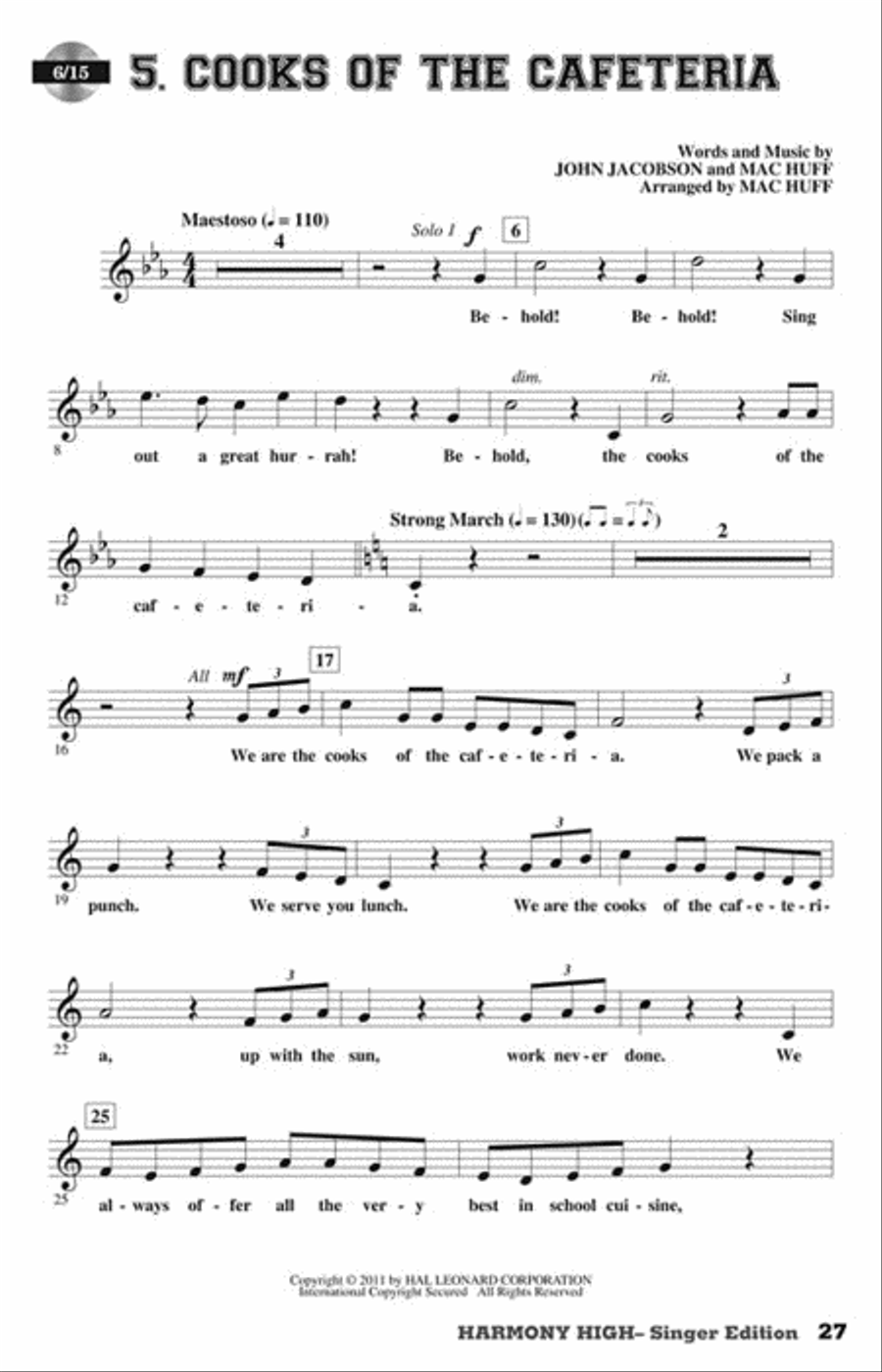 Harmony High Harmony High Choir scores gallery preview page 5