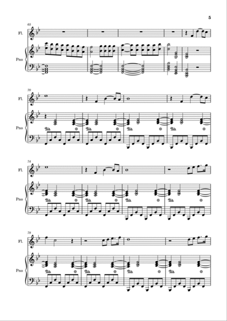 I Have A Dream Flute Solo scores gallery preview page 5