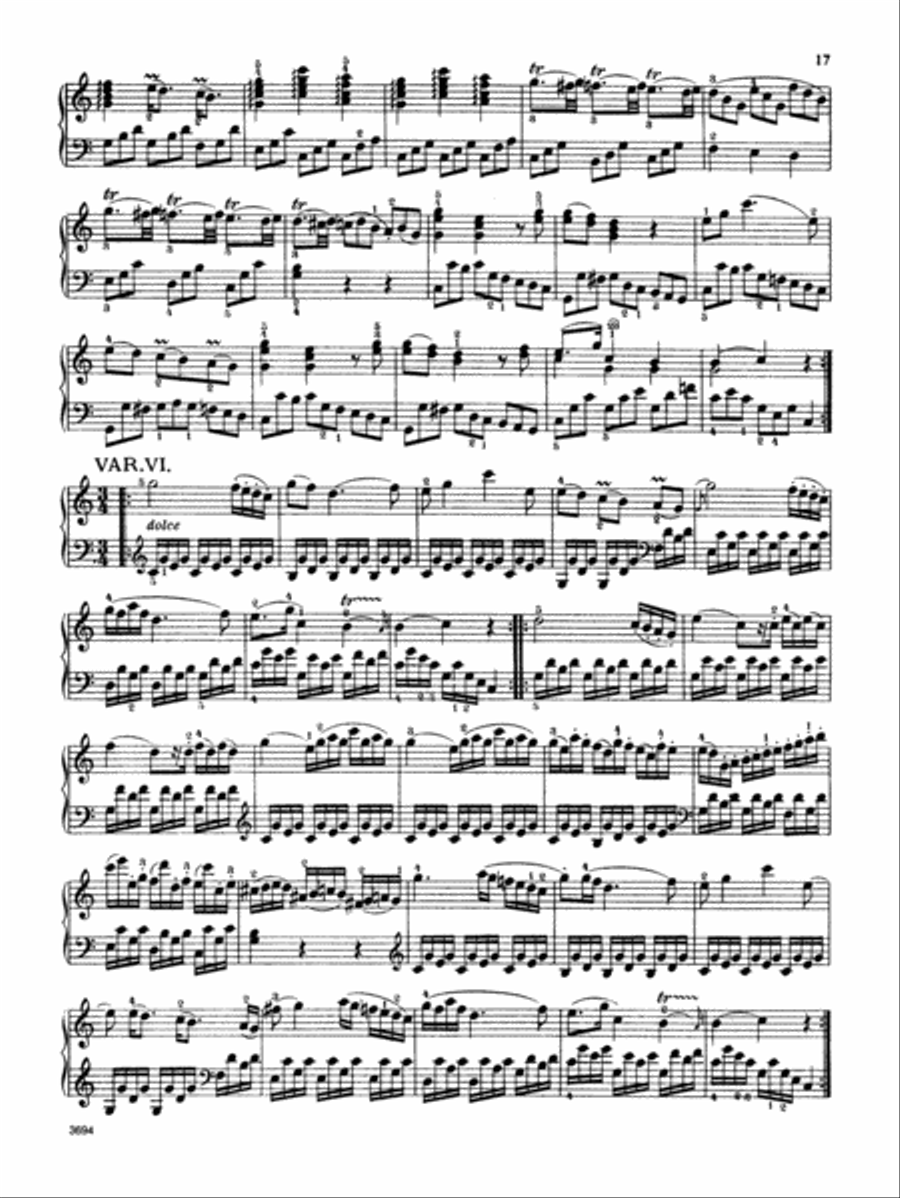 Mozart: Variations, Complete Piano Solo scores gallery preview page 5