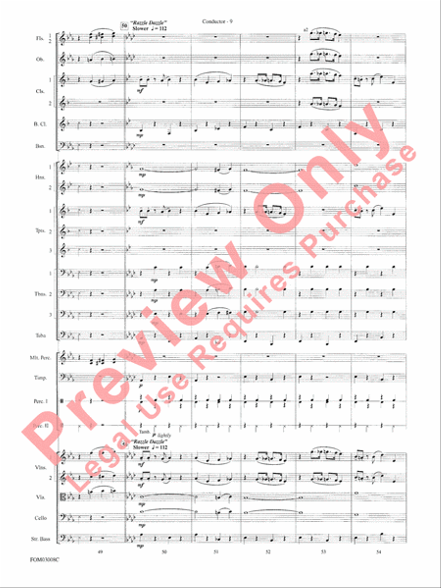 Chicago (from the musical Chicago) Full Orchestra scores gallery preview page 12
