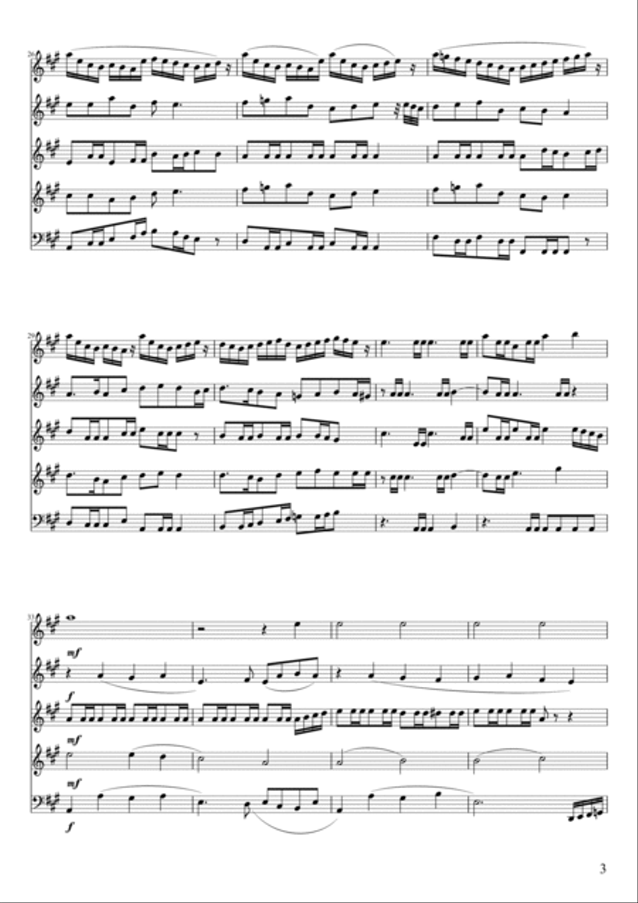 The Lamb Woodwind Quintet scores gallery preview page 3