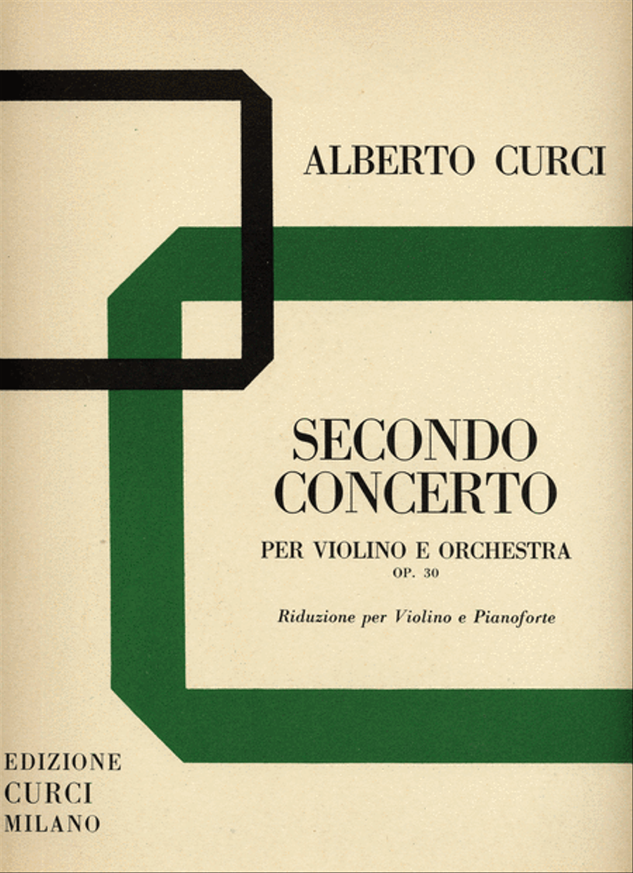 Secondo Concerto op. 30 per violino e orchestra Violin Solo scores gallery preview page 1