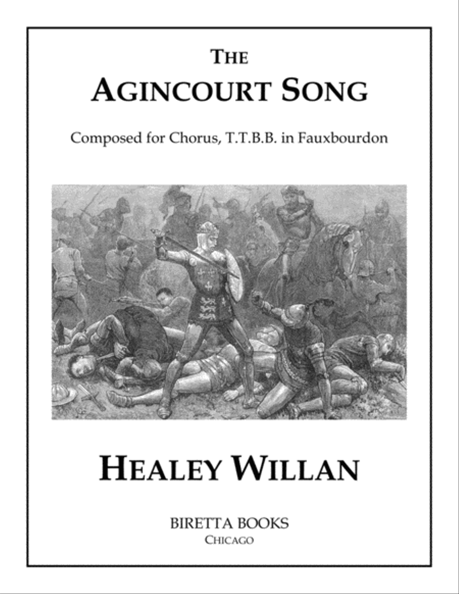 The Agincourt Song TTBB scores gallery preview page 1