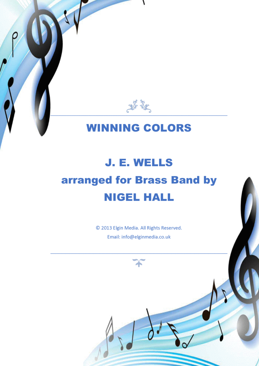 Winning Colors - Brass Band March Brass Band scores gallery preview page 1