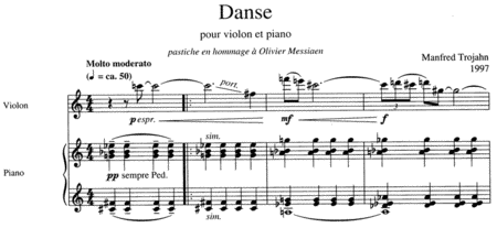 Danse for Violin and Piano