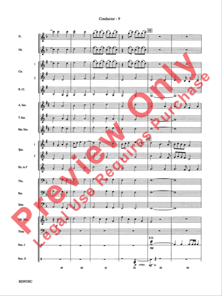 Shaker Variants Concert Band scores gallery preview page 12