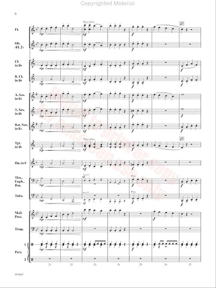 Haydn Seek Surprise Concert Band scores gallery preview page 7