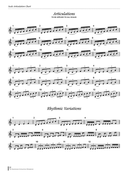 The Saxophone Intonation Workbook