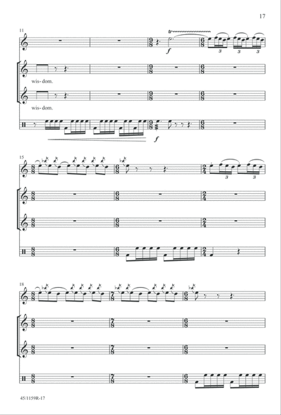 The Day of Hope - Choral/Full Score SSAA scores gallery preview page 17