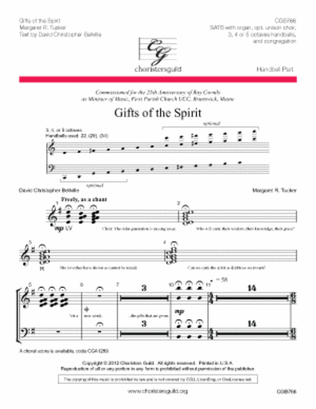 Book cover for Gifts of the Spirit - Handbell Score