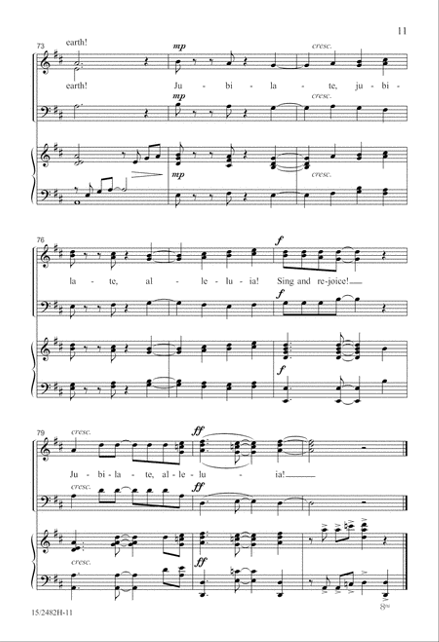 Jubilate, Alleluia! 3-Part scores gallery preview page 11