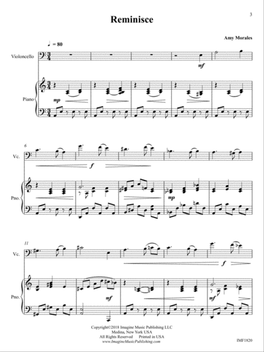 Reminiscence Reminiscence Piano Accompaniment scores gallery preview page 4
