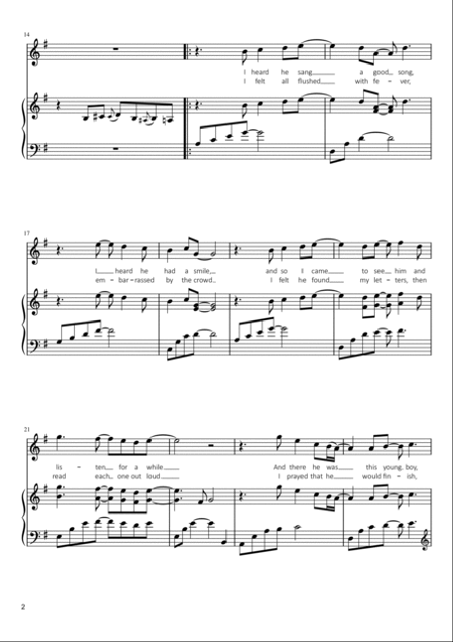 Killing Me Softly With His Song Voice scores gallery preview page 2