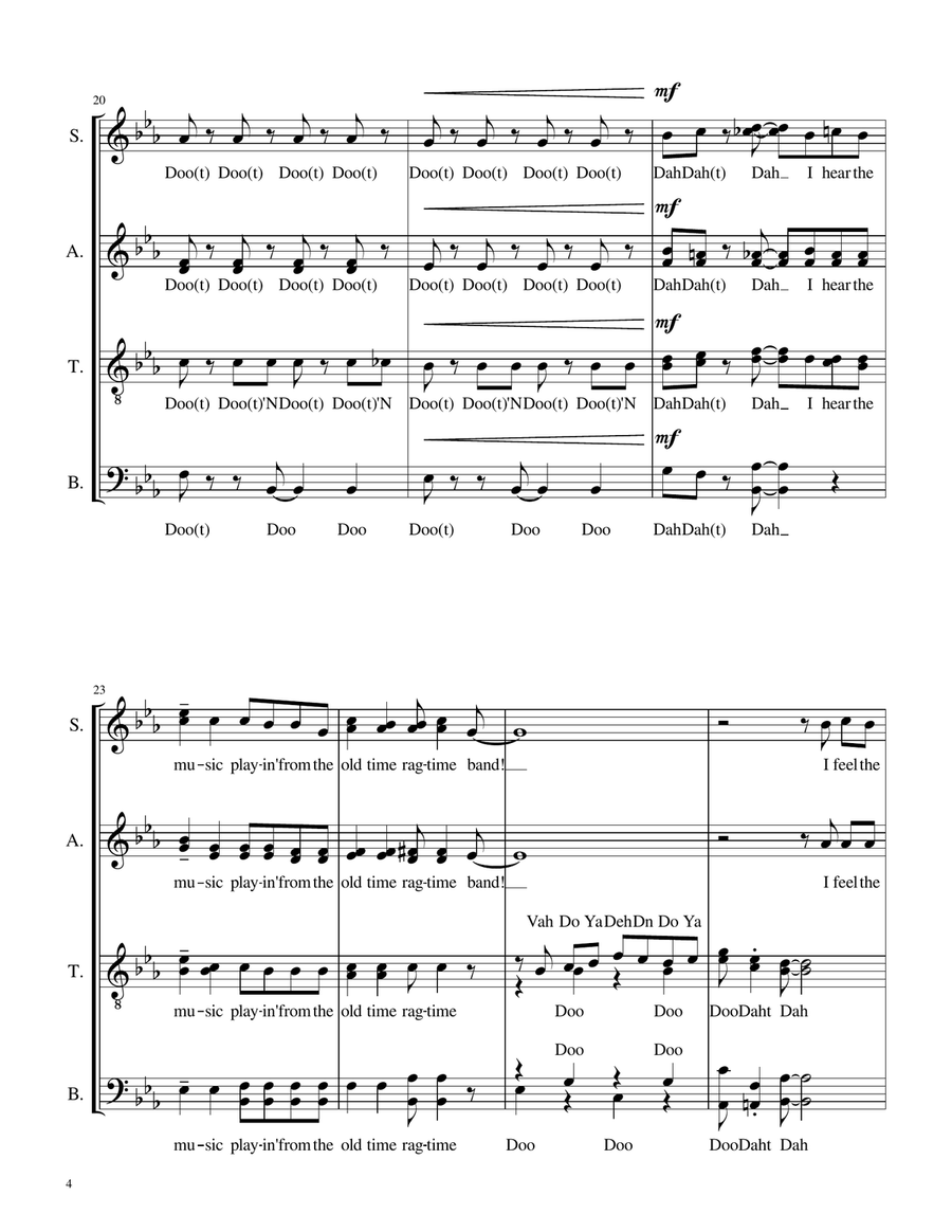 Main Street, U.s.a. Main Street, U.s.a. 4-Part scores gallery preview page 4