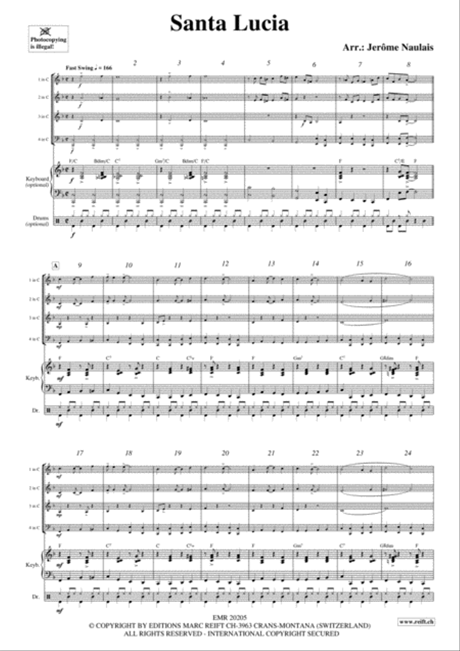 Santa Lucia Woodwind Quartet scores gallery preview page 3