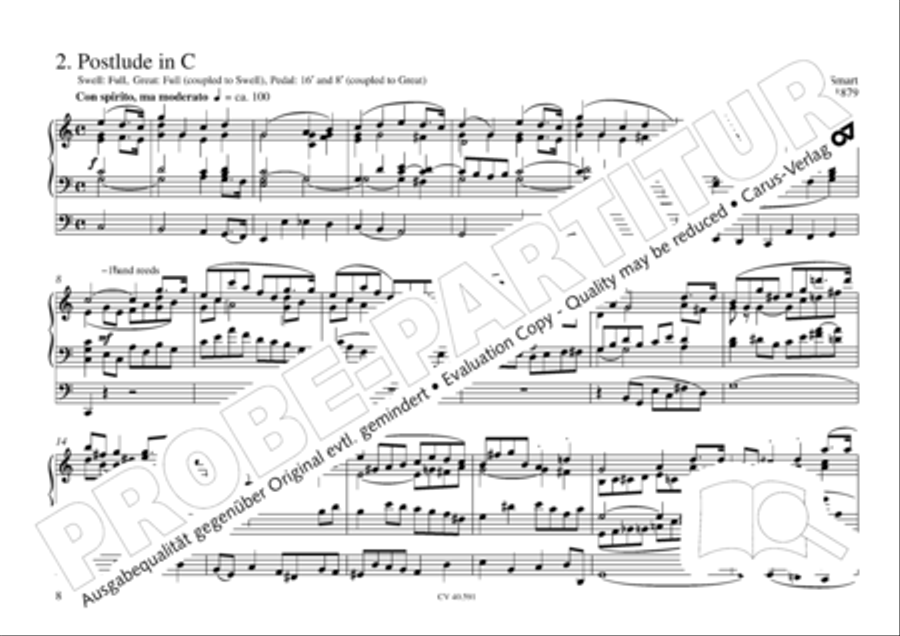 Free Organ Music from the Romantic Period, Vol. III (Freie Orgelmusik der Romantik, Band III) Organ scores gallery preview page 9