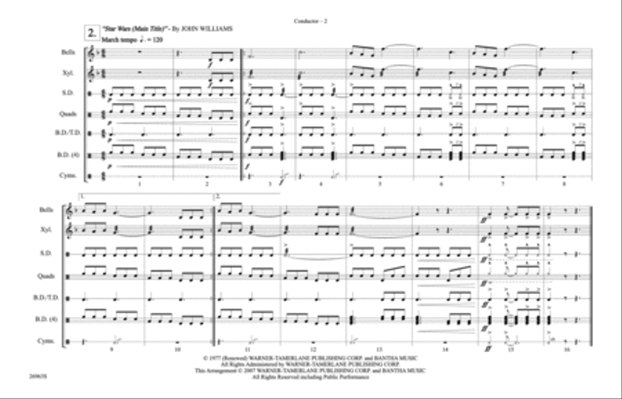 Pop Beats for Streets Marching Band scores gallery preview page 3