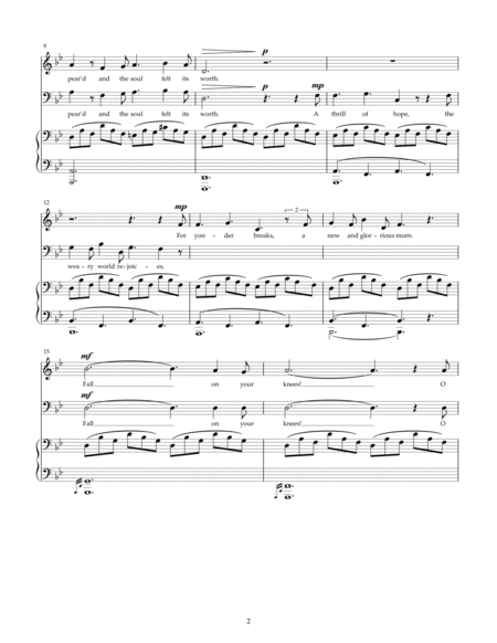 O Holy Night (Baritone & Bass Duet) (Bb Major) image number null