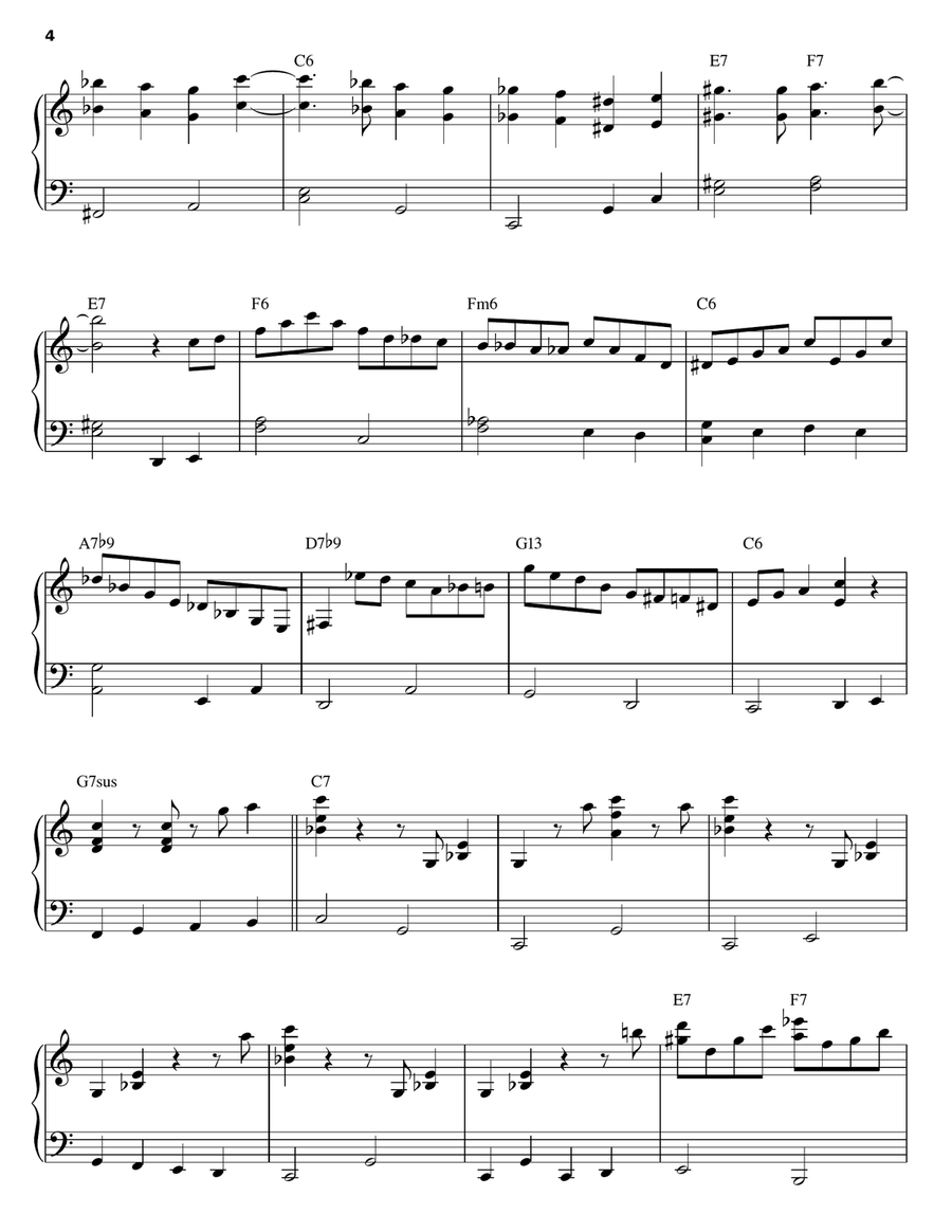 The World Is Waiting For The Sunrise Piano Solo scores gallery preview page 4