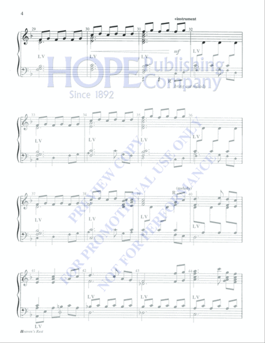 Heaven's Rest 5-Octaves scores gallery preview page 4