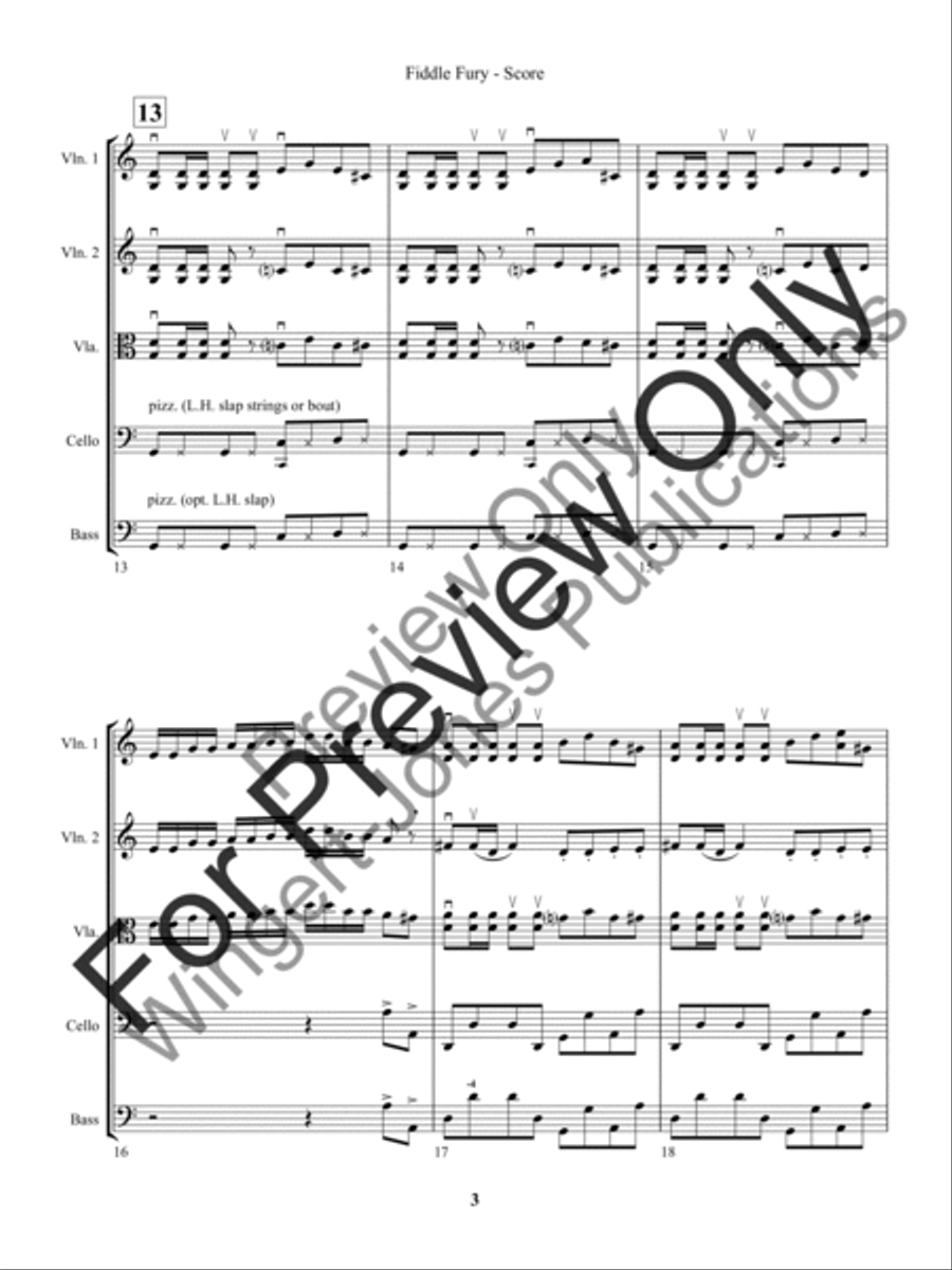 Fiddle Fury String Orchestra scores gallery preview page 6