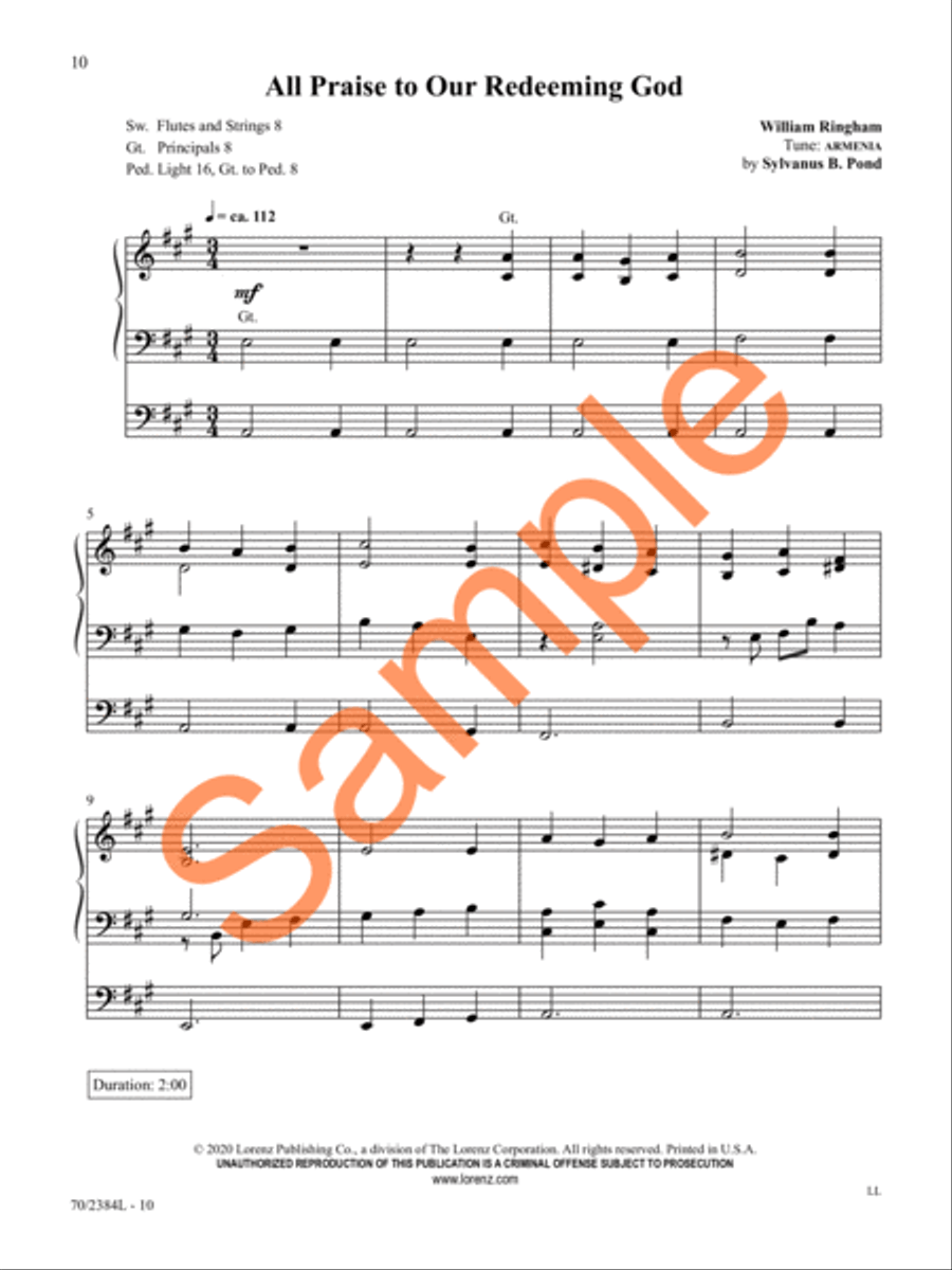 The Organist's Library, Vol. 72 Organ Solo scores gallery preview page 9
