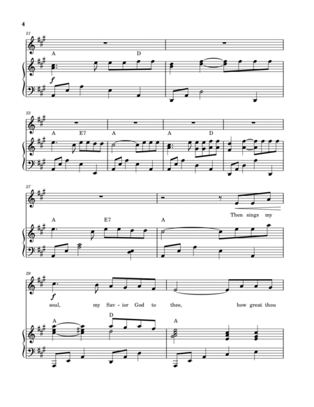 How Great Thou Art (Voice Solo and Piano) image number null