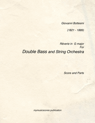Book cover for Bottesini Rêverie for Bass and String Orchestra