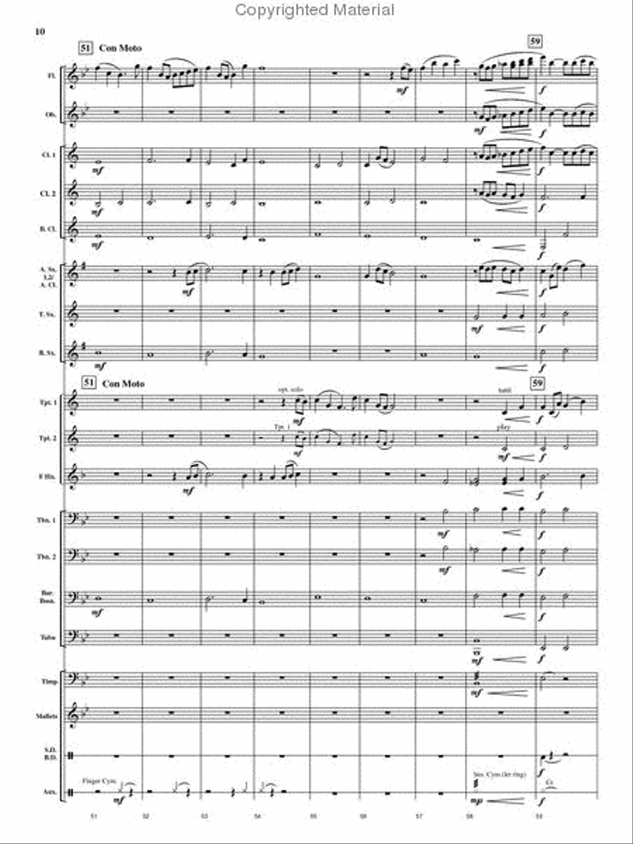 Cedar Creek Sketches Cedar Creek Sketches Concert Band scores gallery preview page 9