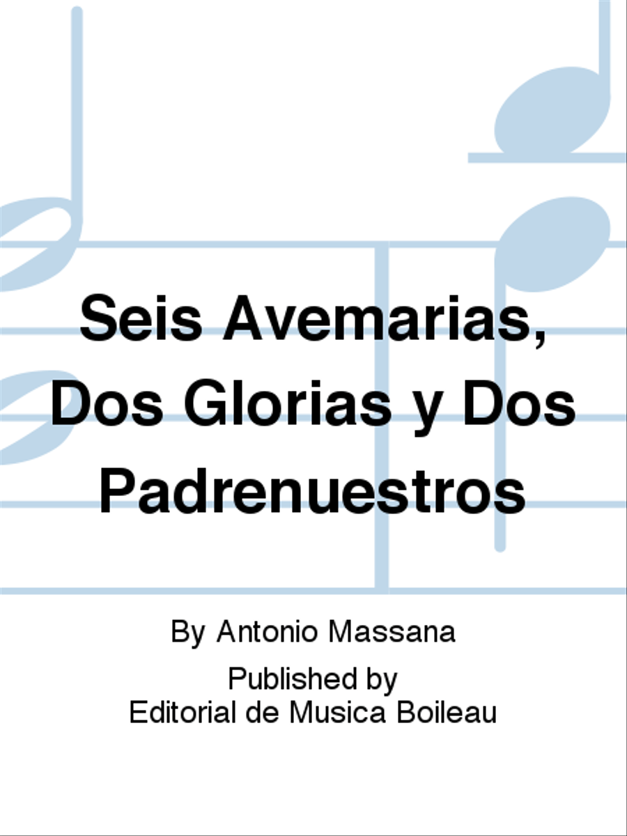 Seis Avemarias, Dos Glorias y Dos Padrenuestros Voice scores gallery preview page 1