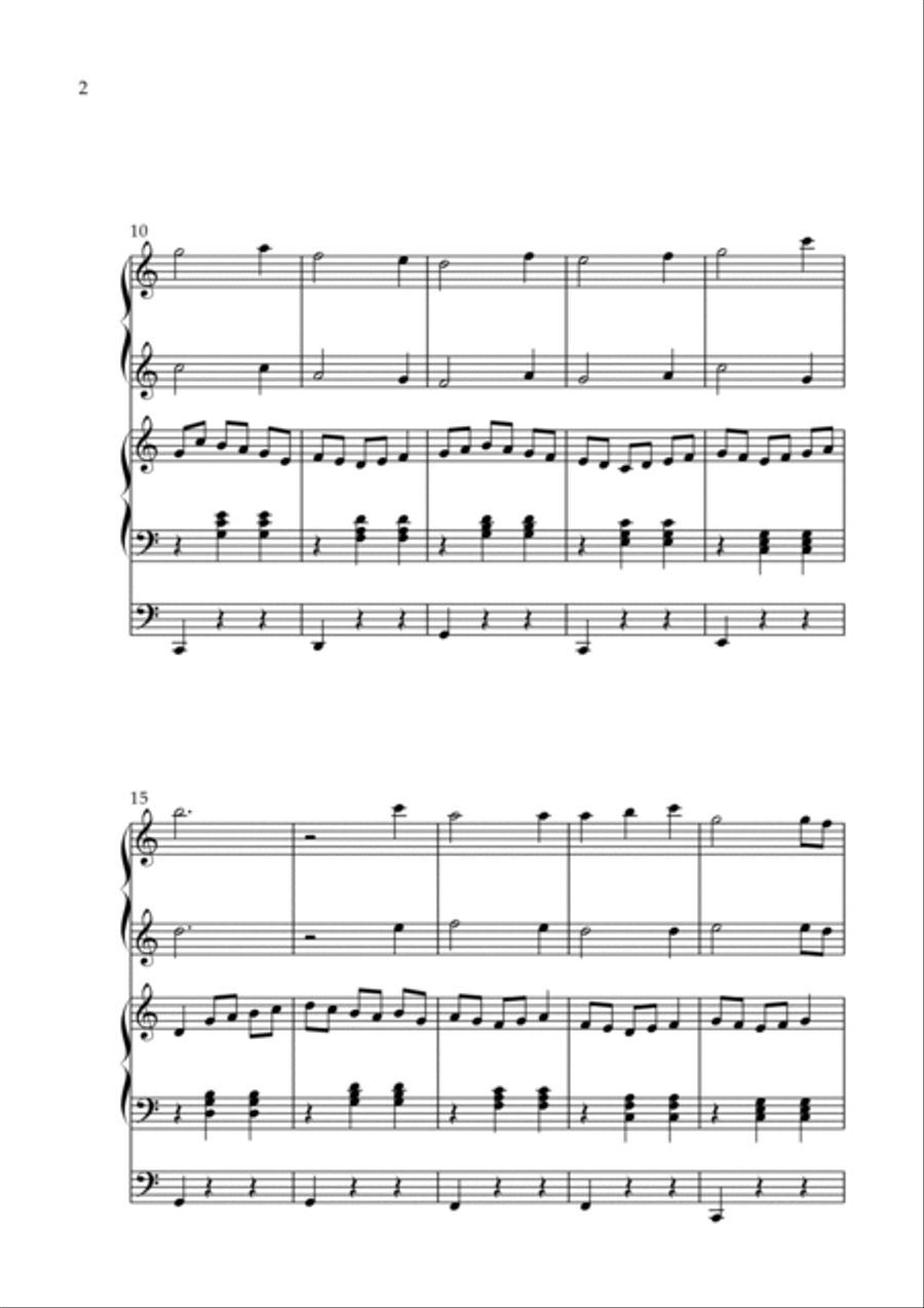 Tornedalssången, Op. 257 (Organ Duet) by Vidas Pinkevicius Organ Solo scores gallery preview page 2