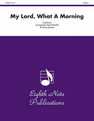 Book cover for My Lord, What a Morning